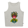 Crop Top La Psiconauta - gris jaspeado